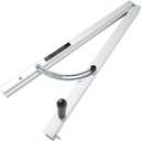 POWERTEC 71035V Table Saw Angle Cutting Jig for Creating Tapered Cuts | 24-Inch Lightweight Aluminum Rails and Laser Etched Scale, 15 Degrees of Taper, 1 PK