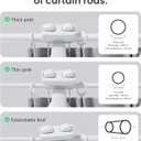SwitchBot 2025 Automatic Curtain Opener 3 Rod-Bluetooth Remote Control, WiFi&Smartphone Control, Upgraded High-Performance, Add Hub to Work with Alexa, Google Home, HomeKit