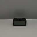 Peakeep Night Light Digital Alarm Clock Battery Operated with Indoor Temperature, Desk Small Clock (Black)
