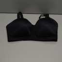 Vanity Fair Women's Full Figure Beauty Back Smoothing Bra, 4 Way Stretch Fabric, Lightly Lined Cups up to H (36G, Wirefree - Black)