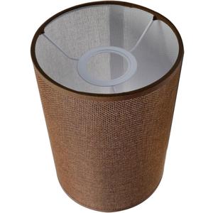MY MIRONEY 5.51" x 7.87" Cylindrical Lampshades Brown Linen Drum Lamp Shades Modern Style Lampshade Cover Replacement for Floor Lamp, Table Lamp, Bedside Lamp