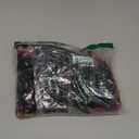 Eyes of India Boho Velvet Bird Print Throw Pillow Cover, Colorful Decorative Floral Accent Bohemian Cushion Case for Sofa Couch Bedroom Living Room, 20x20 inch (50x50 cm), Black