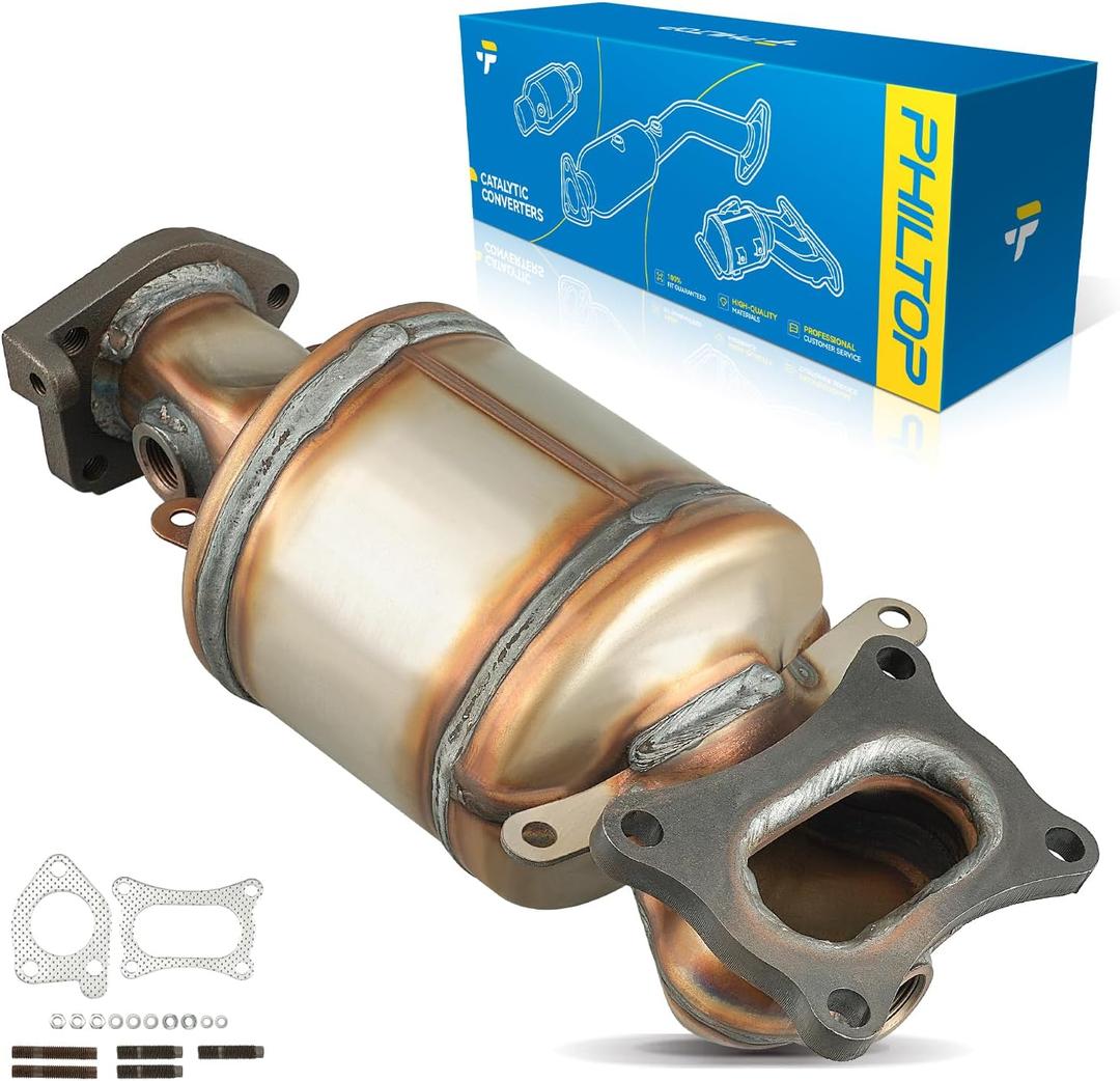 PHILTOP Front Right Catalytic Converter Replacement for Honda Accord, Pilot, Odyssey, Ridgeline, Accord Crosstour & Acura MDX, RDX, TLX, TSX, TL, ZDX, RL, 3.5L 3.7L Replace 16643 (EPA Compliant)