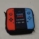 Game Console Insulated Lunch Bag lonchera for Teen Boy Kid Gamer Lunch Box Bento Reusable Large Capacity Portable Waterproof Leakproof with name tag to School Office Picnic (1PCS Lunch Bag) (Black)