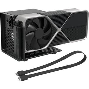 PCIe 4.0 x4 64Gbps eGPU Dock with 19.7in SFF-8611 OCuLink Cable, OCuLink SFF-8612 8311 to PCIe x16 External GPU Dock for Laptop & Mini PC, External gpu Enclosure Supports External Graphics Card