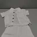 MA&BABY Baby Boys Clothes Set Toddler Infant Boys Button-down Shirt Tops + Cotton Gauze Shorts Summer Outfit 2PCS with Pockets, Size 6-12 mouths