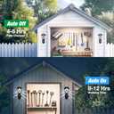 Solar Wall Lantern Outdoor Shed Lights, Waterproof Solar Powered Decorative Lights for Pet House, Fence, Garden, Shed and Backyard (1 Pack Cold White)