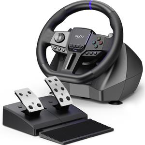 PXN Gaming Steering Wheel - 270/900 V900 GEN2 Sim Racing Wheel with Pedals Paddle Shifter - for Xbox One,Series S|X, PC, PS4, Switch