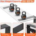 2-Pack Countertop Support Brackets 8"x6"x2.5", Heavy Duty Steel L Metal Floating Hidden Shelf Bracket for Shelves, Quartz/Granite/Wood/Concrete/Laminate Countertops