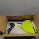 Casabella Basics 2-Piece Angled Broom and Dustpan Set, 44" Angled Broom with Long Handle and Dustpan, Silver/Green