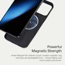 pitaka for iPhone 17 Pro Max Case 6.9" with Camera Control Button, Compatible with MagSafe, Ultra-Slim Case with Caseless Touch Feeling, 600D Aramid Fiber Woven, Black/Grey(Twill)