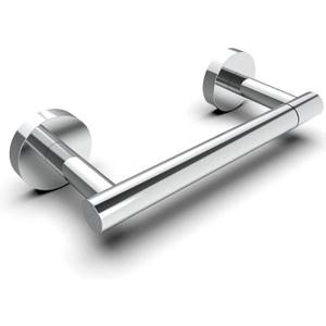Polished Finish Toilet Paper Holder SUS304 Stainless Steel Double Post Pivoting Toilet Paper Roll Holder Wall Mounted Toilet Tissue Holder for Commercial Bathroom RV (Classic, Chrome)