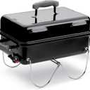 Weber Go-Anywhere Portable Liquid Propane Gas Grill for Travel and Camping, 1 Burner, Black