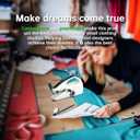 Handheld Sewing Machine, Easy to Use, Electric Sewing Machine, Fast Sewing Speed, Easy Sewing of Clothes and Fabrics, Suitable for Beginners DIY (Pearl White)