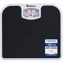 Adamson A21 Analog Scales for Body Weight - Up to 300 LB - New - Anti-Skid Rubber Surface + Large Numbers - Analog Bathroom Scale - Affordable - Durable with 20-Year Assurance - Black