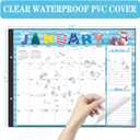 Lateefah Desk Calendar 2025, Large 22'' x 17'' Desk Calendar 2025-2026, 18 Month Desktop Calendars for Home & Office, Use July 2025 to December 2026
