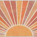 Nogrit Welcome Mat Outdoor Doormat Outdoor Entrance Boho Welcome Mats for Front Door Doormat 17x30 Indoor Entrance Mats for Front Door Front Door Mat Outside Entrance (Non Slip Pvc - Sun)