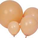 100pcs Retro Apricot Balloons - 18 inch, 12 inch, 10 inch & 5 inch Latex Party Nude Blush Skin Birthday & Baby Shower Balloons