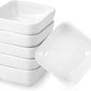6 Pack Ceramic Dip Bowls, 3 Oz Small Dipping Bowl, White Ceramic Dip Bowls Set, Porcelain Dipping Sauce Bowl, Soy Sauce Dishes for Soy Condiment BBQ Ketchup Sushi