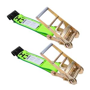 Mimanchi 4 inch Ratchet w/Flat Hook,1 Pack,Ratchet Tie Down Strap Fixed End for Flatbed Trailers & Trucks,Cargo Straps Heavy Duty for Securing Heavy Equipment & Vehicles,Replacement Short-End Straps