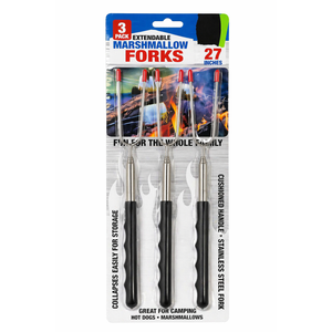 Blazing LEDz Open Flame Roasting Extendable Marshmallow Fork Plastic/Stainless Steel 2 Pack