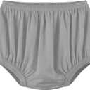 Adult Diaper Cover for Incontinence Noiseless Leak-Protection Underwear Plastic Pants Over Diapers Waterproof Rubber Pants (Gray, Large) (L(Woman Size))