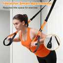 WELSPO Home Resistance Training Kit with 2 Resistance Bands, Exercise Guide & Door Anchor-350lb Capacity Nylon Bodyweight Straps for Full Body Workout, Strength Training & Travel Fitness