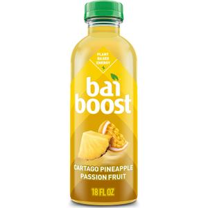 Bai Boost Cartago Pineapple Passion Fruit, Antioxidant Infused Beverage, 18 Fl Oz Bottle (Pack of 12)