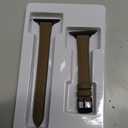 Amazon.com: STIROLL Slim Leather Bands Compatible with Apple Watch Band 38mm 40mm 41mm 42mm(Series 11 10), Top Grain Leather Watch Thin Wristband for iWatch SE 9 8 7 6 5 4 3 2 1 (Taupe Black) : Cell Phones & Accessories