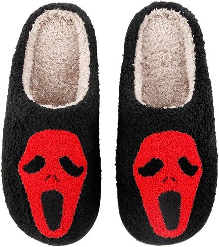 House Slippers, Soft Memory Foam Indoor Shoes with Elastic Fit, Cozy Warm Non-Slip Sole, Cute Animal Design for Bedroom, Living Room, Lounge, and Casual Home Use, Size 7.5