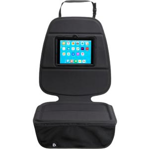 Munchkin Car Seat Cover with Tablet Holder for Under Baby Car Seats and Toddler Booster Seats, Elite Seat Guardian Protector, Rear and Forward Facing, Dark Grey