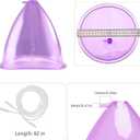 Vacuum Cupping Machine Accessories, Meifuly Premium 1800ML Extra-Large Vacuum Buttocks Lifting Butt Cups Cupping with Y Type Hose (1 Pair)