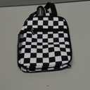 Black White Racing Checkered Lunch Box - Insulated Lunch Bags For Women/Men/Girls/Boys Detachable Handle Lunchbox Meal Tote Bag, Black White Racing Checkered