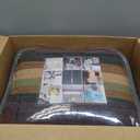 Madison Park Daybed Coverlet Set, Double Sided Quilting Stripes Multi, 6pc