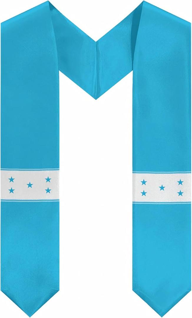 Class of 2026 National Flag Graduation Stole, Multicultural Study Abroad Proud Graduation Sash for College Graduates