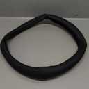 Auto Steering Wheel Cover Anti Skid Good Performance Easily Install Comfortable to Grip Simple for Most of Car PU Leather, Black