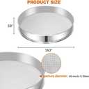 19.6" Vibrating Sifter Mesh Screen,60 Mesh Replacement Sieve