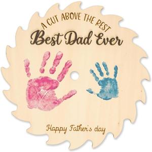 Best Dad Ever Saw, Fathers Gift for Dad from Kids, Custom Fathers Day Best Dad Ever gifts Hands Down Sign, Personalized Fathers Day Dads Gift from kids daughter son, First fathers day Daddy gift for new dad / Birthday