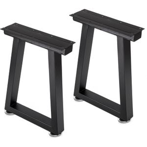 Taelakeni 16 Inch Metal Bench Legs, Heavy Duty Coffee Table Legs, Trapezoid