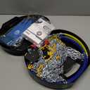 Snow-Chains Auto Fixing 1 Min Quick Fit Easy Installation Tire-Chains, Portable Reusable Universal Emergency Tire Traction Chain for Passenger Car, Pickup Trucks and SUV - Set of 2 (HKN-120)