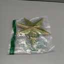 Livder 8 Inches Christmas Tree Top Crown Glitter Star Decoration (Golden)