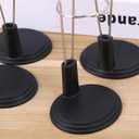 2 x NUOBESTY Doll Stands Display Holder Doll Bracket Support Bear Stand for Home Black 15cm 4pcs