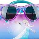 Frozen II Kids Sunglasses for Girls, Toddler Sunglasses with Kids Glasses Case (One Size, Frozen4)