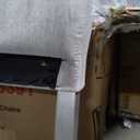 LUMISOL Dining Table Set for 4, 5-Piece Solid Wood Counter Height Kitchen Table Set with 4 Upholstered Chairs for Kitchen, Dining Room, Home Bar, Silver Gray