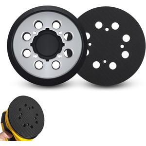 2 Pack Sander Replacement Pad for Dewalt, 5-Inch 8 Holes Hook and Loop Aluminum Alloy Orbital Sander Replacement Pad for DWE6421/6421K, DWE6423/6423K, DCW210B, DWE64233, N329079
