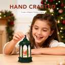 Christmas Snow Globes, Glitter Lighted Snow Globes Lantern Tabletop Decorations-Santa Claus