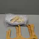 3 Tiered Fruit Bowl, Plastic Vegetable Storage with Bamboo Wood, Fruit Basket with Shopping Mesh Bags for Fruit Vegetable Storage Snack Party