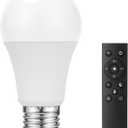Ambimall 9W LED Light Bulbs with Remote Control, Stepless Dimmable 3000K-6000K,E26 Base