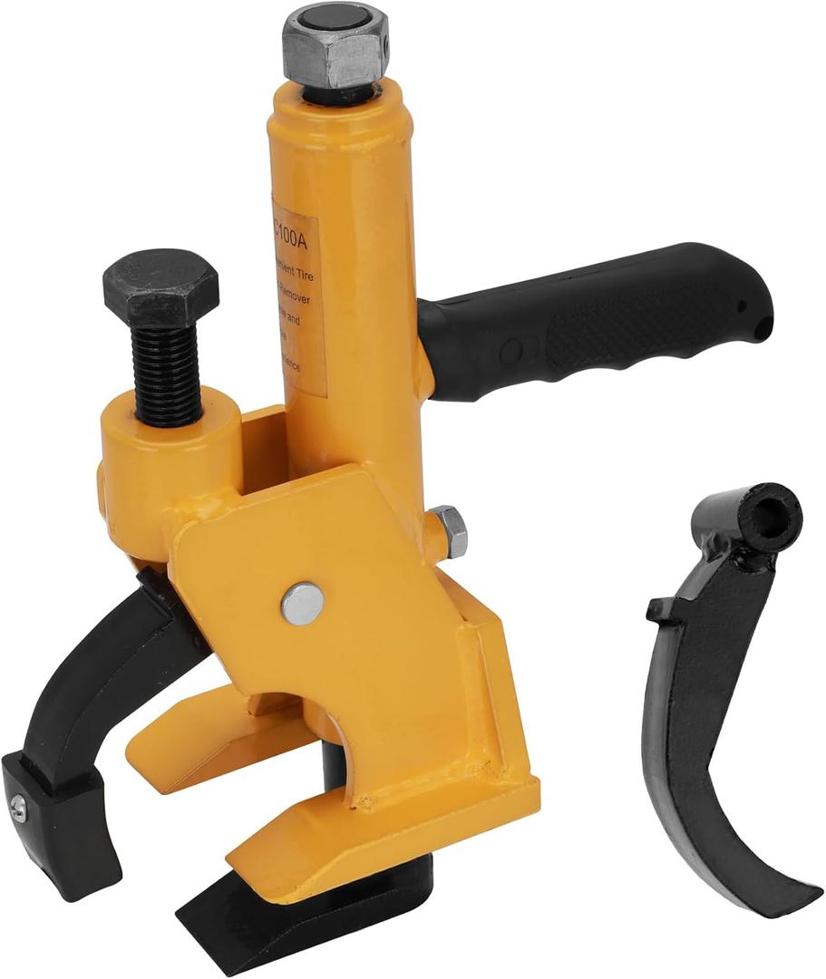 Heavy Manual Tire Bead Breaker with Handle machine,38"-42" Tires Changer Tool with Rubber Pad, Protect Aluminum Alloy Hubs, Easy-Operated Tire Repair Tool for ATV/UTV Hydraulic Press Machine (9.5"x 5.9" x 4.7")