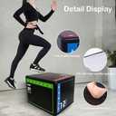 Versatile Non Slip Jump Box Exercise 3-in-1 Foam Plyometric Jump Box for Home Gym Training Fitness, 16 inches